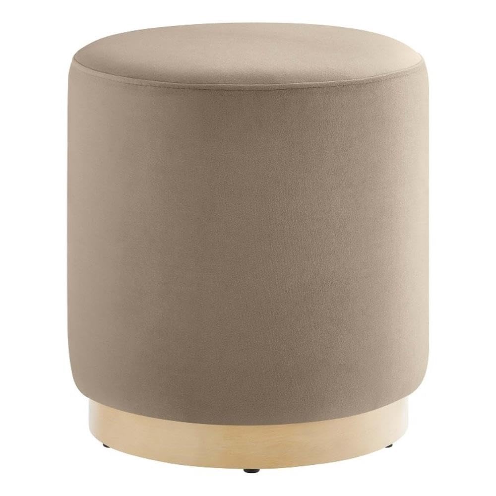 Modway 16" Round Performance Velvet Upholstered Upholstered Ottoman