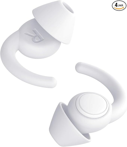 Afflatus Kids Ear Plugs for Sleeping and Small Ear Canls, Age 10-17, Comfort Earplugs for Small Ears, Sleep, Noise Reduction, Concerts, Reusable, Washable (Size S, Pairs*2) (Pack in Bag)