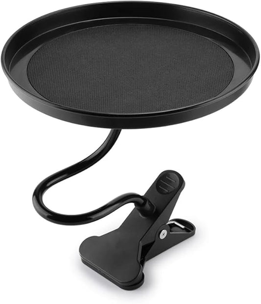 Car Interior Table, Car Cup Food Holder Clip-on Beverage Snacks Storage Swivel Tray Folding Dining Table, Clip-on Food Holder