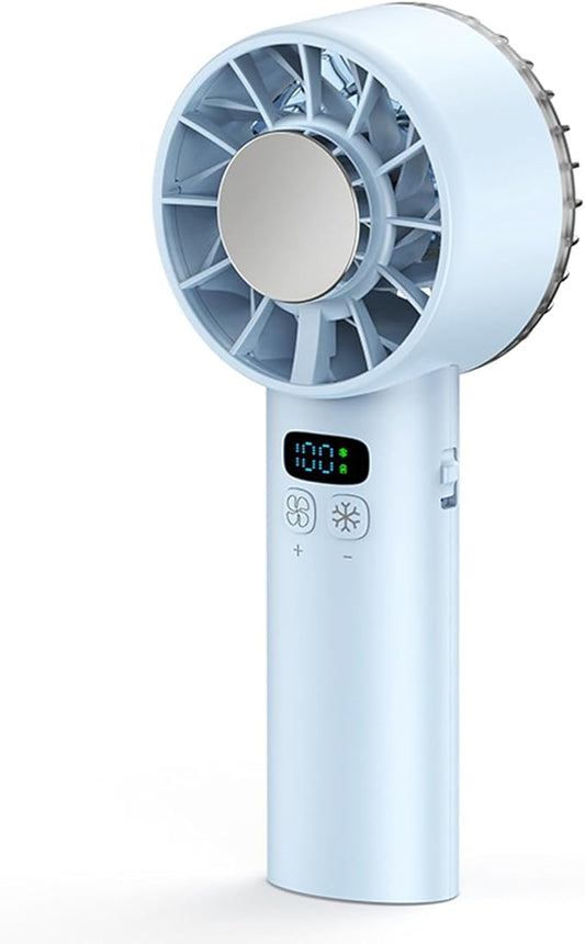 Viraagyiyou Portable Handheld Mini Turbo Jet Fan - USB Rechargeable with 12-16 Working Hours & Built - in Power Bank, Ideal for Outdoor/Travel/Vacation/Concerts