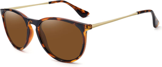 Retro sunglasses womens 2024 trendy round classic glasses