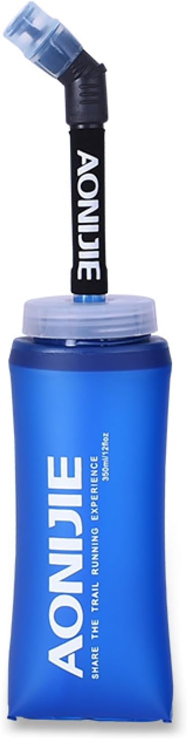 Azarxis TPU Soft Flask Collapsible Water Bottles BPA-Free 250ml 350ml 500ml 600ml for Hydration Vest Pack Running Hiking Cycling Climbing