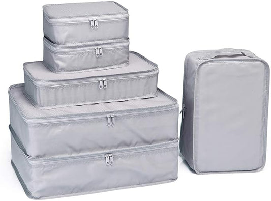 JJ POWER Travel Packing Cubes, Luggage Organizers with Shoe Bag