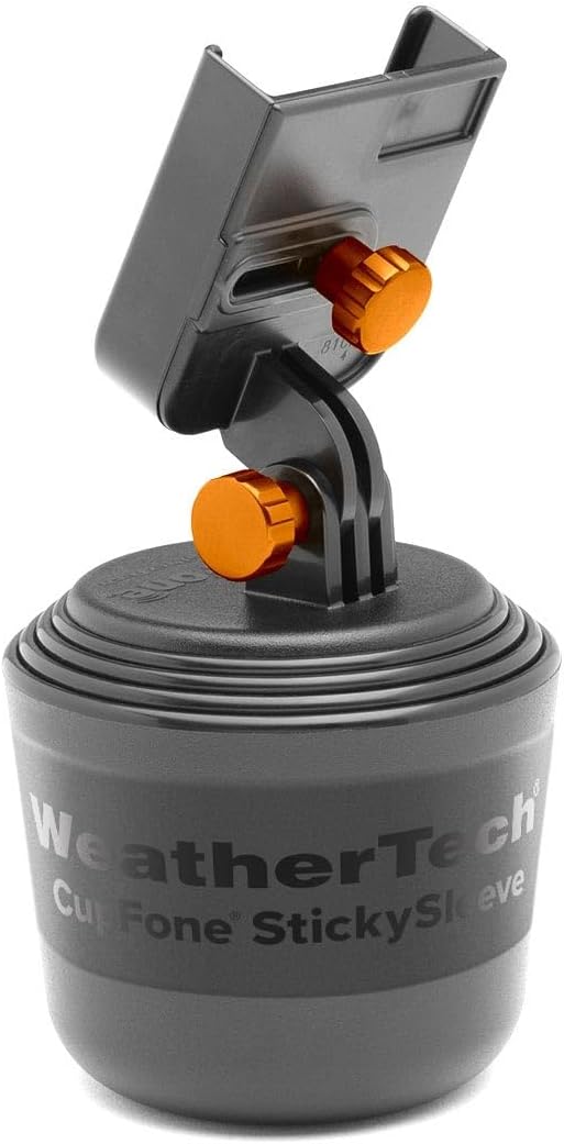 WeatherTech Portable Electronic Device Mount, Orange, Fits Smartphones