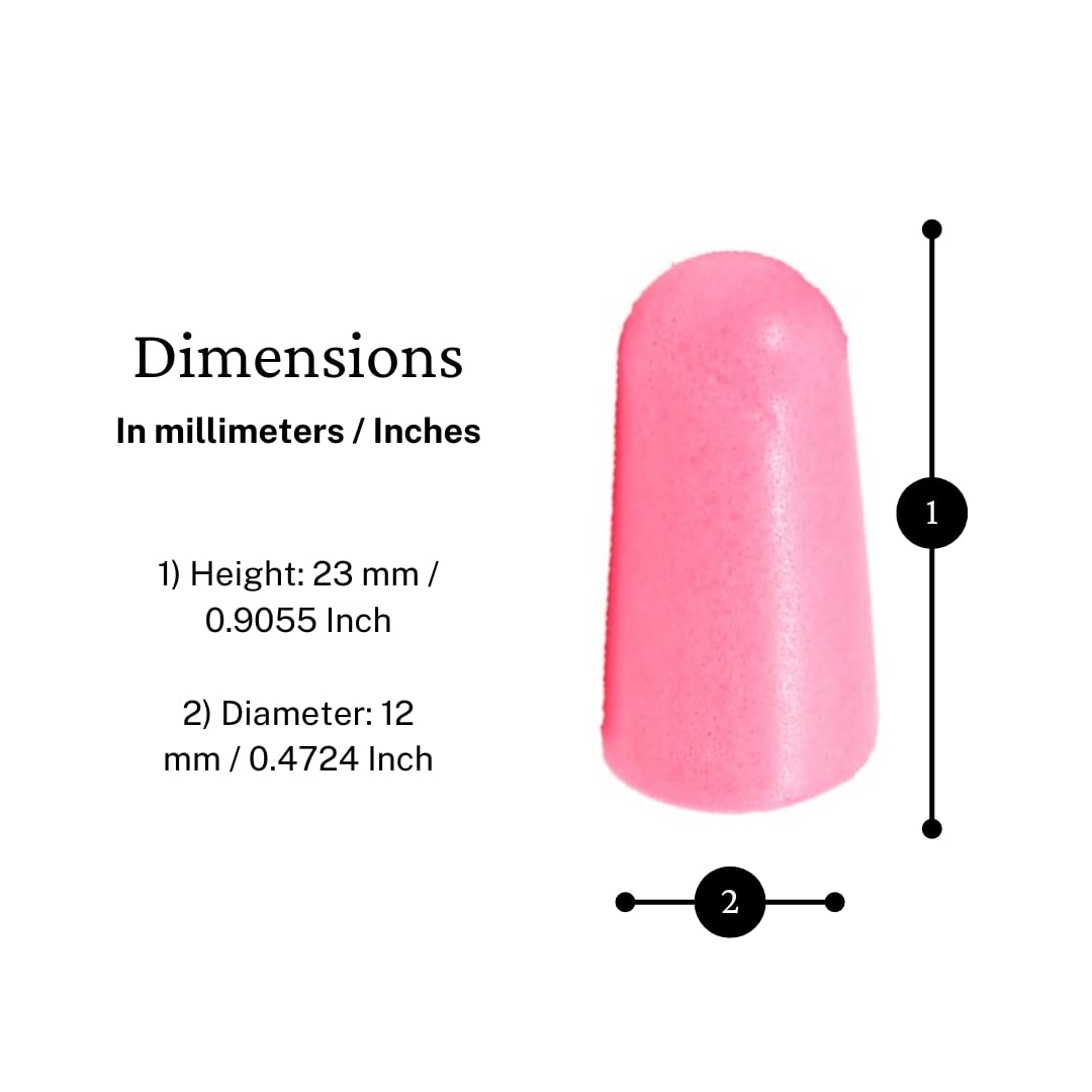 Quality Pink Foam Earplugs - 200 Pairs of Comfortable Ear Plugs for Sleeping, Snoring, & Work - Designed for Small Ear Canals; Women, Kids, or Children - Individually Wrapped & Disposable - NRR 30 dB