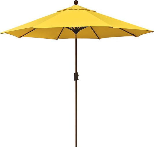 EliteShade USA 10-Year-Non-Fading 10Ft Market Umbrella Patio Umbrella Outdoor Table Umbrella with Ventilation, Sunflower Yellow