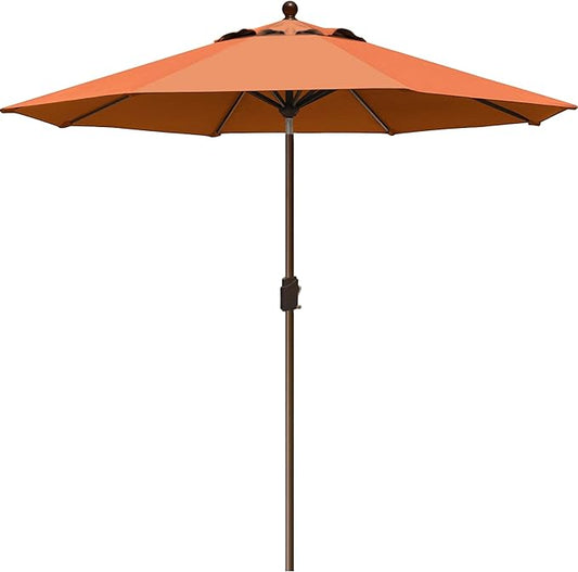 EliteShade USA 10-Year-Non-Fading 9Ft Market Umbrella Patio Umbrella Outdoor Table Umbrella with Ventilation, Rust