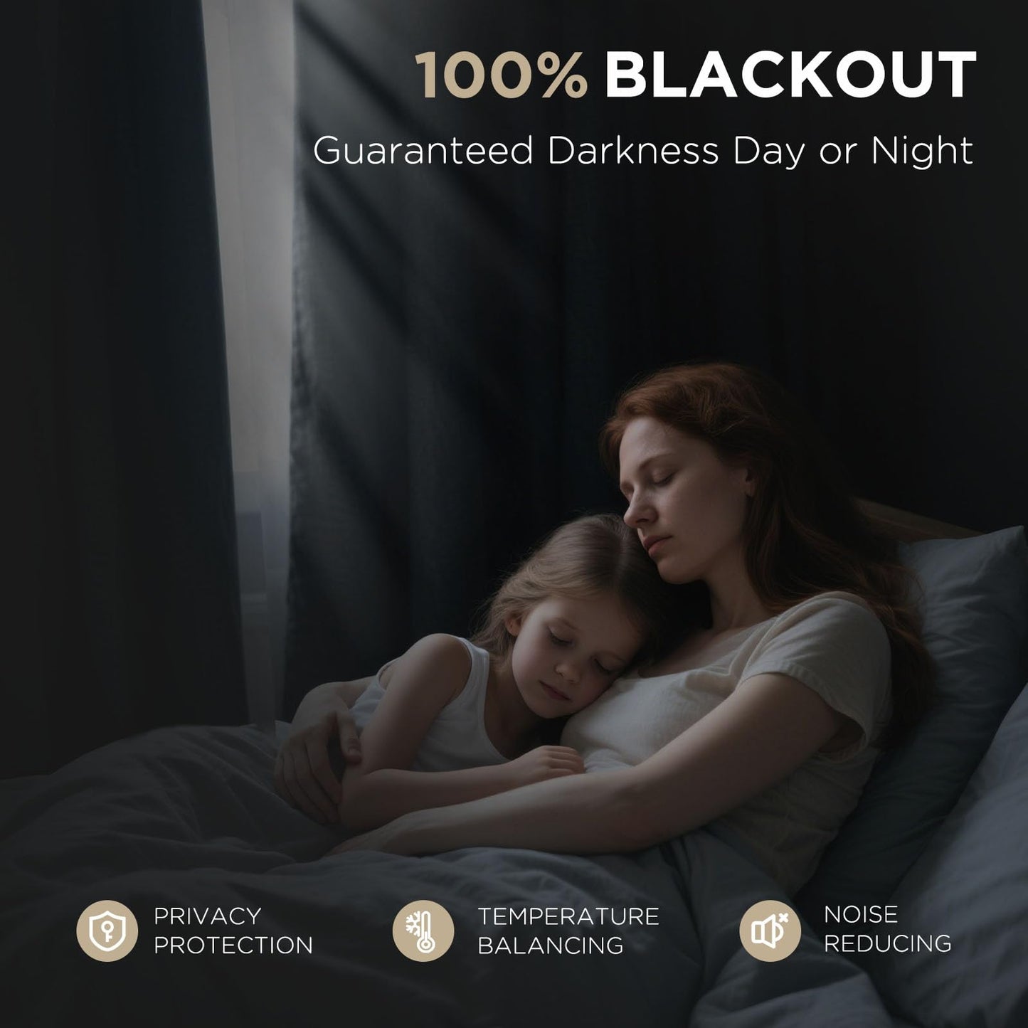 Joydeco Blackout Curtains for Bedroom - 72 Inch Long 100% Light Blocking 2 Panels Set Black Drapes, Thermal Insulated Room Darkening Curtains, Linen Textured for Living Room, Rod Pocket & Back Tabs