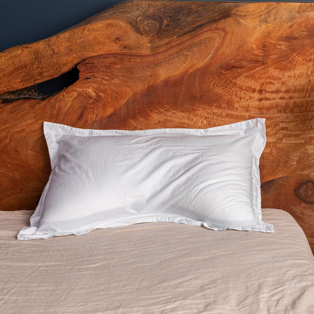 Eli & Elm Best Ergonomic Side Sleeper Pillow for Neck Pain. Supportive Cooling Latex Fill. U-Shape Contoured Design. King & Queen Size (Queen (U.S. Standard), with Pillow Case)