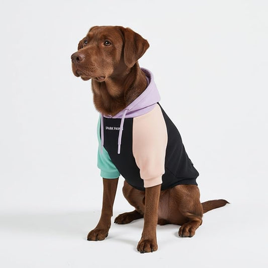 Spark Paws Dog Hoodie – Premium Dog Sweater for Small, Medium, and Large Dogs | Warm Outfits for French Bulldogs, Pitbull, Puppy, Winter Jacket Alternative - Cyber Punk - 4XL