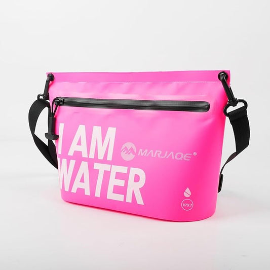 IPX7 Waterproof Dry Bag 2.5L Floating PVC Dry Sack with Waterproof Zipper Shoulder Strap for Kayaking Swimming Beach Travel Boating Camping Hiking Canoeing Paddleboarding Water Sports (pink)