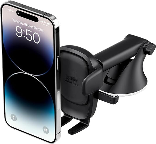 iOttie Easy One Touch Advanced Universal Car Mount Dashboard & Windshield Suction Cup Phone Holder for iPhone, Samsung, Google, All Smartphones