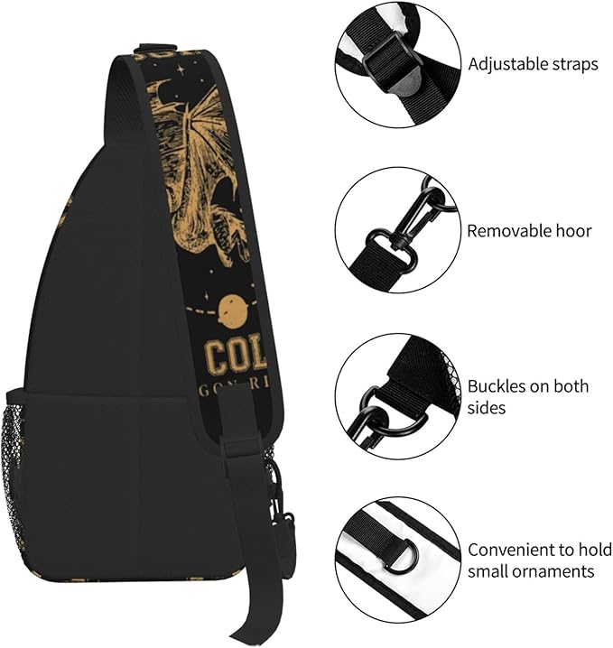 The Thirteen Crossbody Bag Throne Of Glass Trendy Sling Bag Bakpack Casual Chest Bags Daypack For Hiking Walking Travel Running(1)