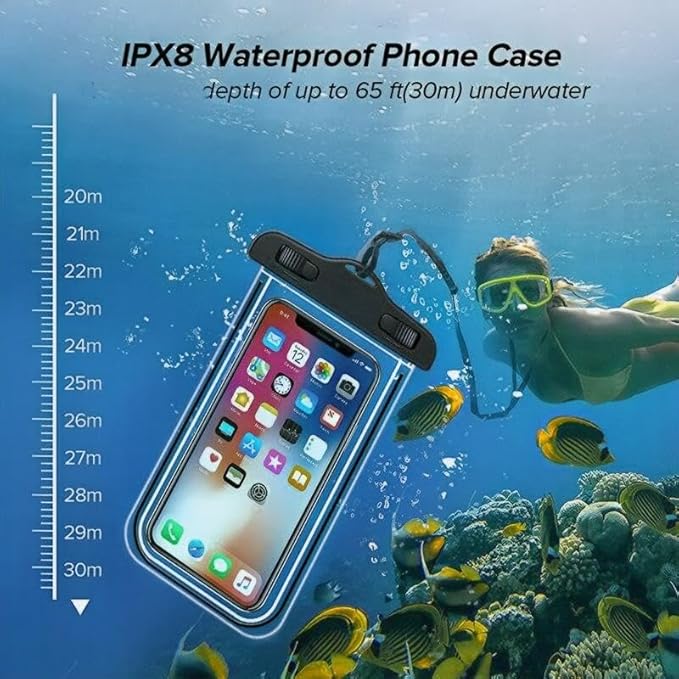 Sriyso Floating Universal Waterproof Phone case 2 Pack-Up to 7.0",Adjustable Lanyard Phone Pouch,Cellphone Dry Bags for Vacation Beach Pool Kayak Cruise Travel Essentials（Wine Red