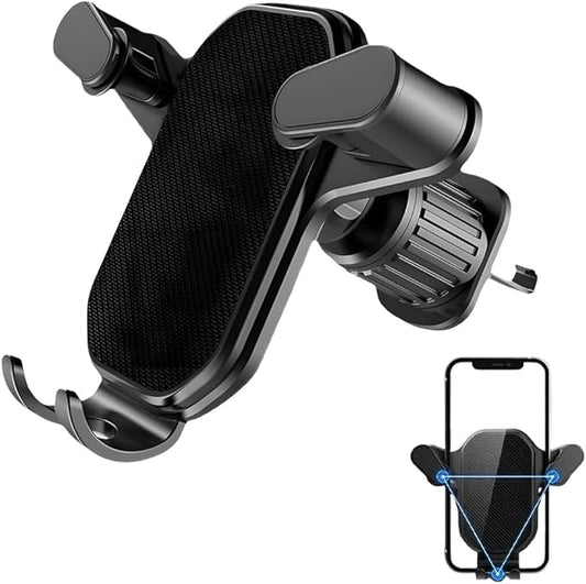 PVZXR Air Vent Car Phone Mount Holder,2026 New Wider Clamp & Metal Hook Car Phone Holder Vent [Thick Cases Friendly] Phone Holders for Your Car Mount Automobile Hands Free Cradle Air Vent (B-1PCS)