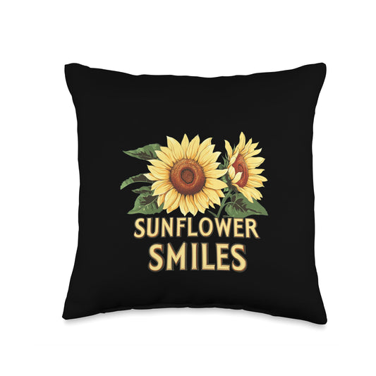 Nice Sunflower Costume for Smiles Statement Lovers Throw Pillow