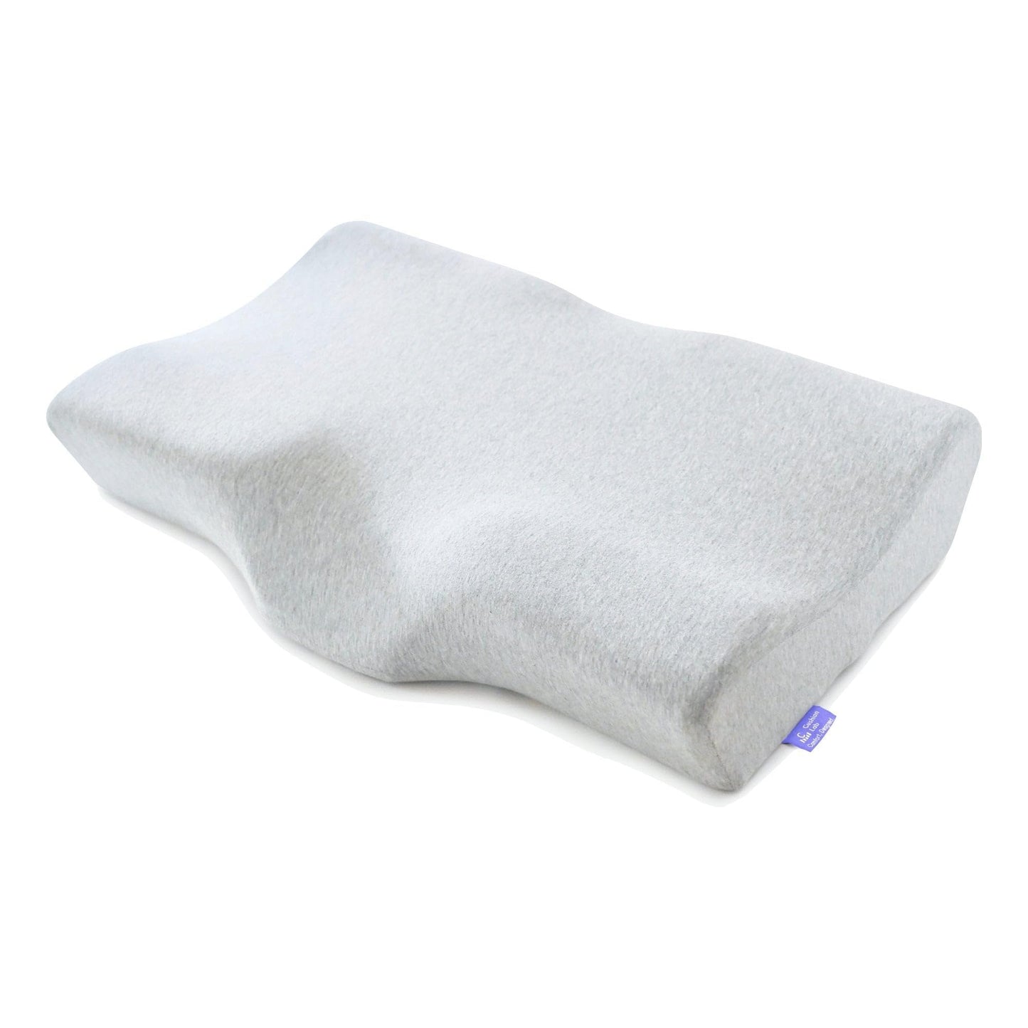 C CUSHION LAB Extra Dense Ergonomic Cervical Pillow for Firm Neck Support - Orthopedic Contour Pillow for Back/Side Sleeper Neck Relief, CertiPUR–US Memory Foam Pillow with Organic Cotton Cover