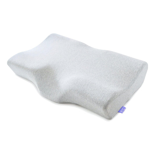 C CUSHION LAB Extra Dense Ergonomic Cervical Pillow for Firm Neck Support - Orthopedic Contour Pillow for Back/Side Sleeper Neck Relief, CertiPUR–US Memory Foam Pillow with Organic Cotton Cover