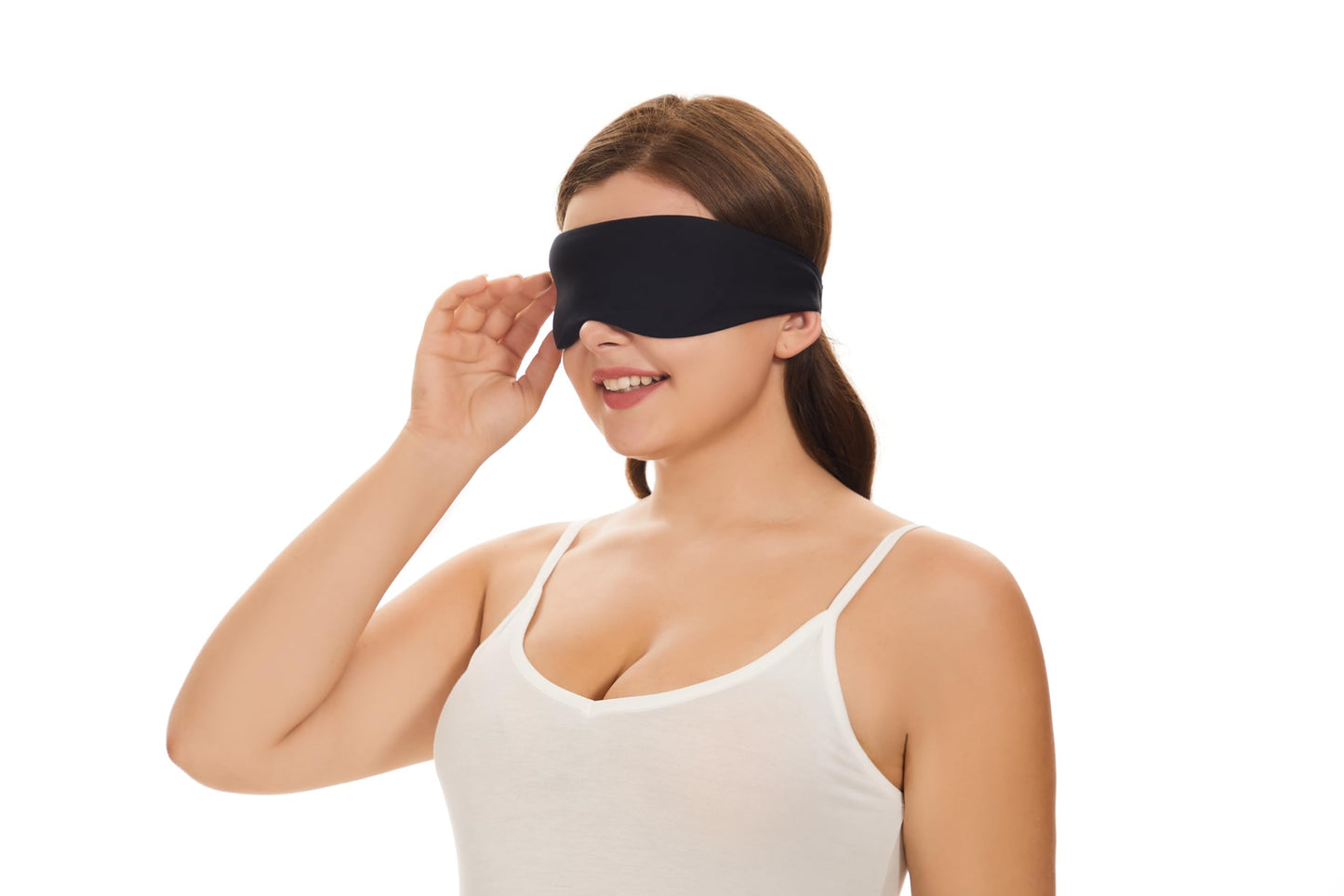 ALASKA BEAR Sleep Mask for Side Sleepers Patented Design, Cup-Shaped and Extra-Soft, 100 Blackout Eye Mask Shades Cover for Men and Women Home or Travel, Machine Washable, Black