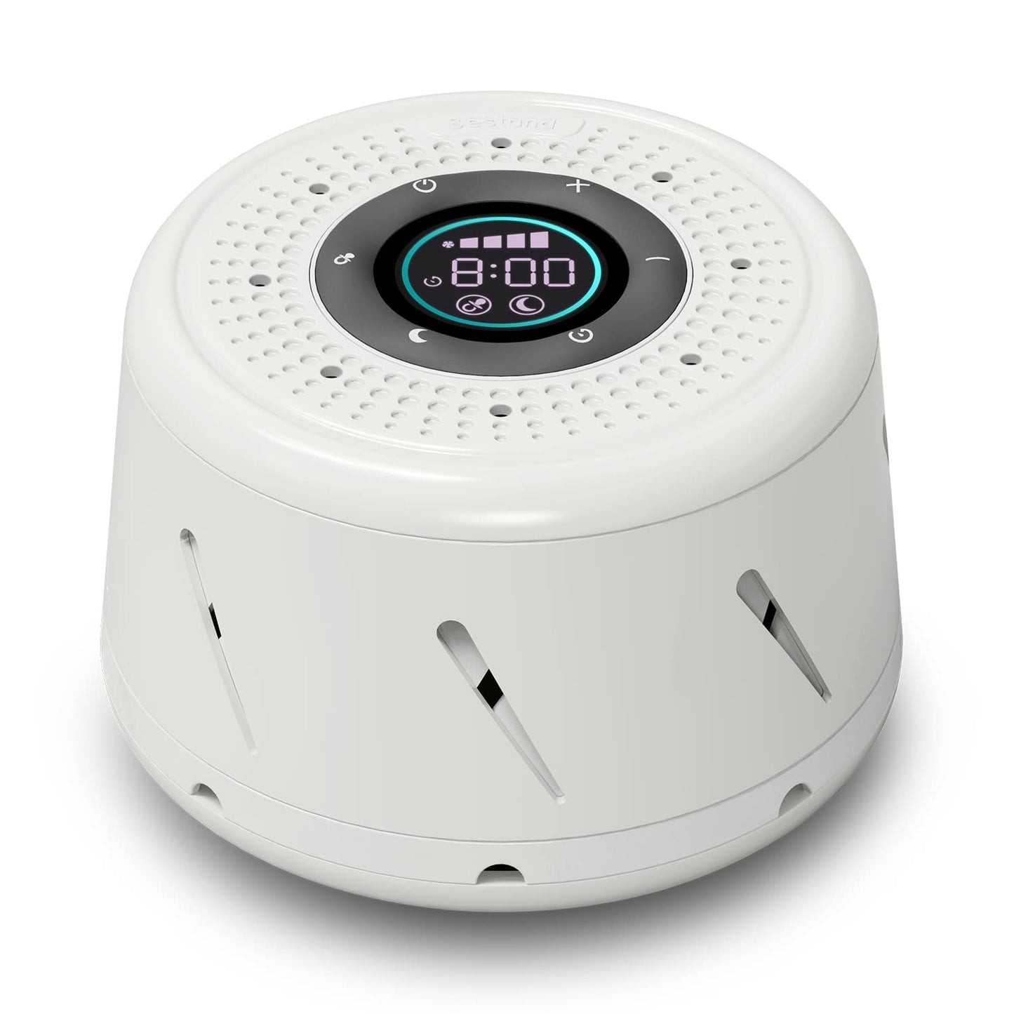 Bestand Real Fan White Noise Machine Sleep Sound Machine with Smart Mode, Timer & LED Display for Better Sleep, Office Privacy, Travel & Baby (White)