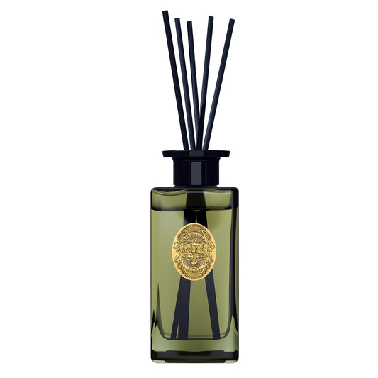 M&SENSE 10.14 oz Large Reed Diffuser Set | Lime Basil Scent Oil Diffuser with Sticks |Hotel Collection Non-Toxic Essential Oil |for Bedroom Bathroom Living Room