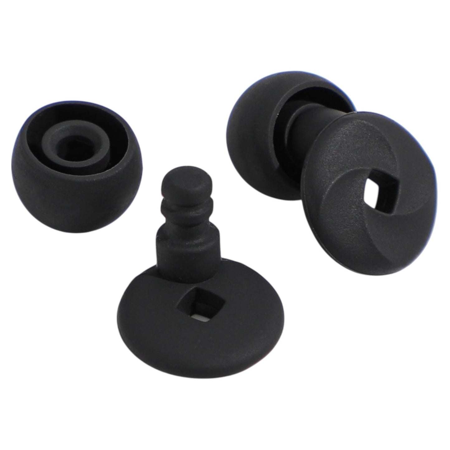Ear Plugs for Sleeping 23dB Noise Reduction for Concerts, Focus, Travel Soft Reusable Silicone Ear Plugs for Side Sleepers with 4 Ear Tips Case Black