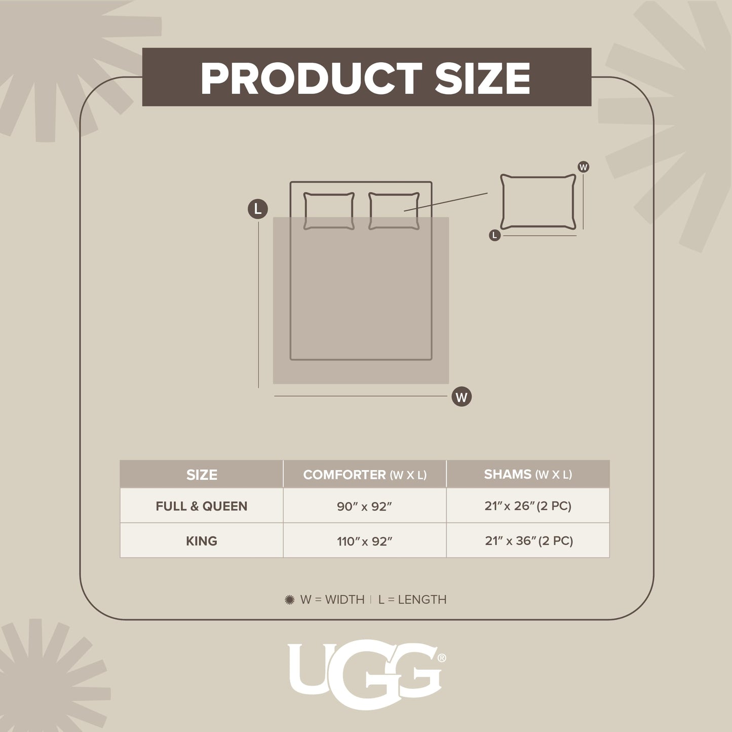 UGG Brinkley Full/Queen Comforter Set,Off White