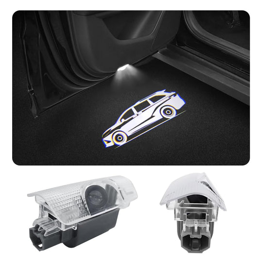 akarin 2 PCS LED Car Door Logo Lights Projector for Sienna 2021-present Aluminum Puddle Lamp