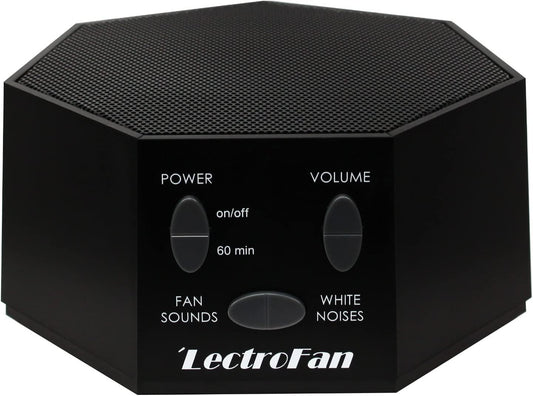 Adaptive Sound Technologies LectroFan Classic - Soothing Sound Machine for Sleep - Built-in Sleep Timer - Compact Design - Non-Looping Sounds - Speech Privacy - Black