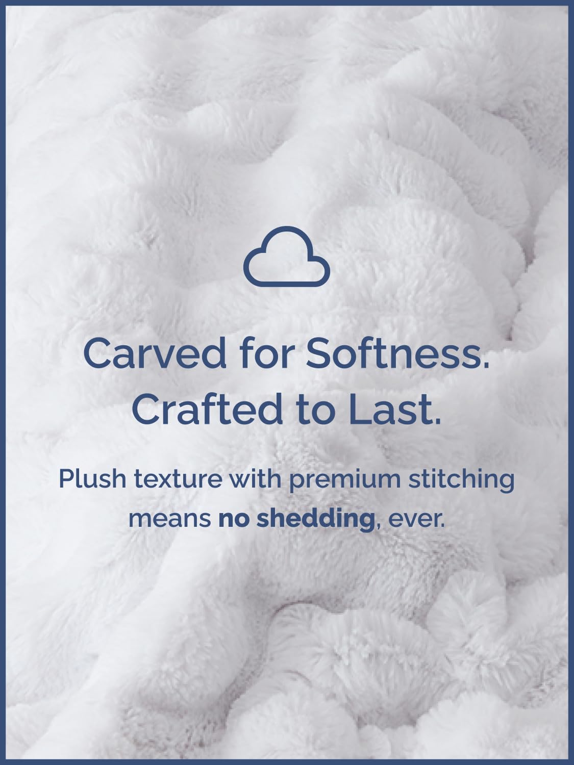 White Throw Blanket - Fluffy Throw Bubble Blanket Queen Size - Extra Thick Rabbit Faux Fur for Couch, Sofa, Chair or Bed - All Season, Ultra-Soft, Plush, Fuzzy, Cozy for Men, Women & Teens - 90" x 90"
