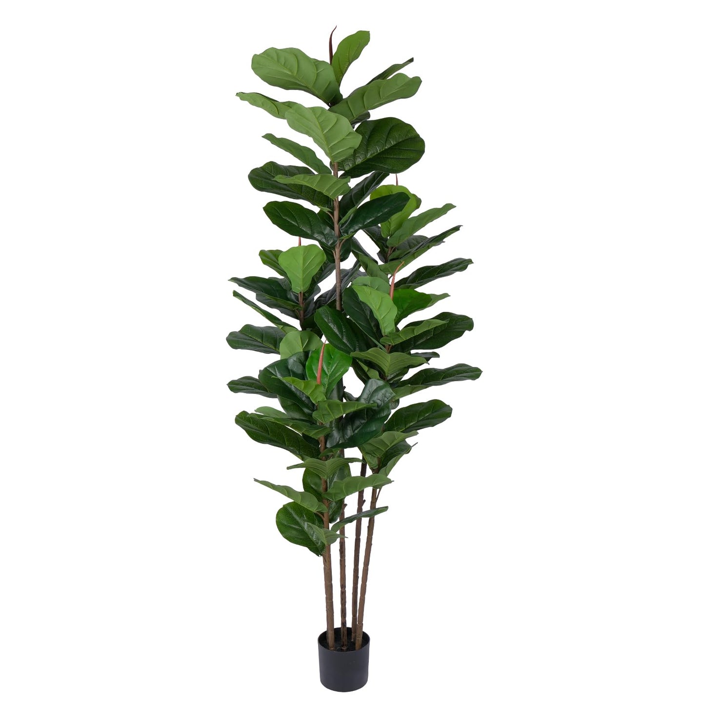 Yepdin Faux Fiddle Leaf Fig Tree 6 FT - Artificial Ficus Tree with Tall Artificial Plants Large 69 Fiddle Leaves - Lifelike Fake Trees for Home Decor Living Room Indoor Outdoor