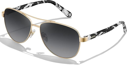 CARFIA Retro Trendy Pilot Sunglasses for Women Polarized UV Protection, Lightweight Outdoor Driving Lady Sunnies Metal Frame
