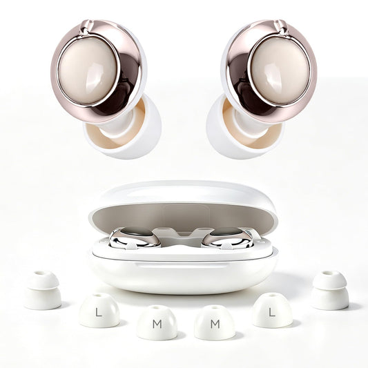 Ear Plugs for Noise Cancelliing, Adjustable Sleeping Earplugs 3 Noise Reduction Modes (23-38dB), Soft Reusable Silicone Ear Plugs for Concerts,Snoring,Plane Travel,Shooting with 8 Eartips Case (White)