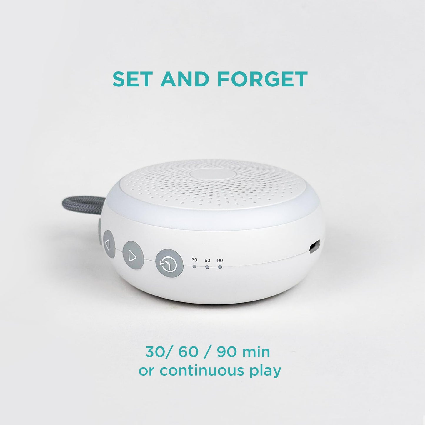 LittleHippo White Noise Machine | Portable Sound Machine for Babies, Kids, Adults | Sleep Soother | 19 Soothing Sounds | Long Battery Life | Travel, Registry, Baby Shower, Gift