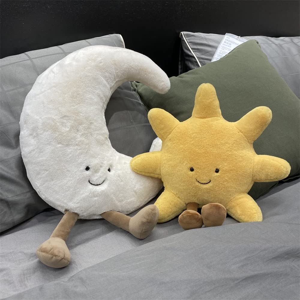 JOSON Sun Shaped Plush Toys, Soft Bedside Sofa Pillows, Used for Home Decoration as Birthday Gifts for Children and Girls (Sun)