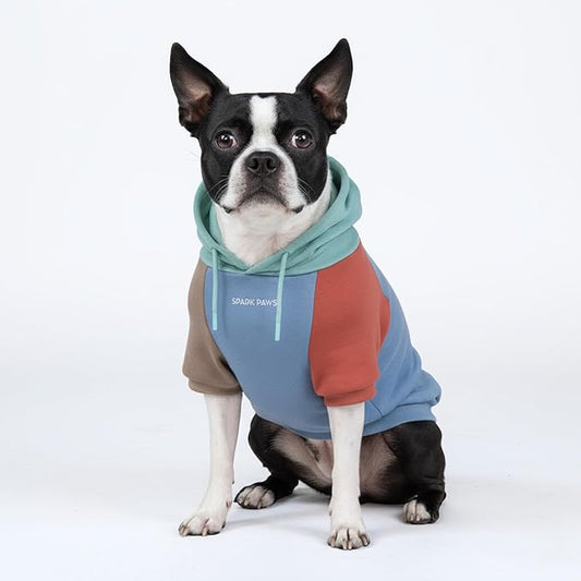 Spark Paws Dog Hoodie – Premium Dog Sweater for Small, Medium, and Large Dogs | Warm Outfits for French Bulldogs, Pitbull, Puppy, Winter Jacket Alternative - Alpine - M