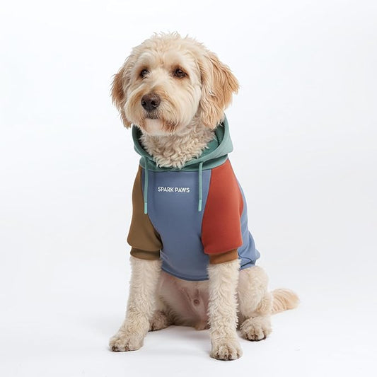 Spark Paws Dog Hoodie – Premium Dog Sweater for Small, Medium, and Large Dogs | Warm Outfits for French Bulldogs, Pitbull, Puppy, Winter Jacket Alternative - Alpine - 2XL