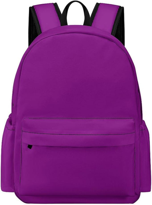 Purple Backpack Adult Travel Daybag for Women Men College Backpack for Vacation Hiking Camping Bag