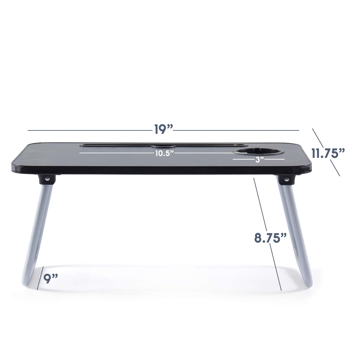 Laptop Bed Tray Table, Laptop Stand, Portable Lap Desks with Foldable Legs, Reading Desk for Sofa Couch Floor - Small