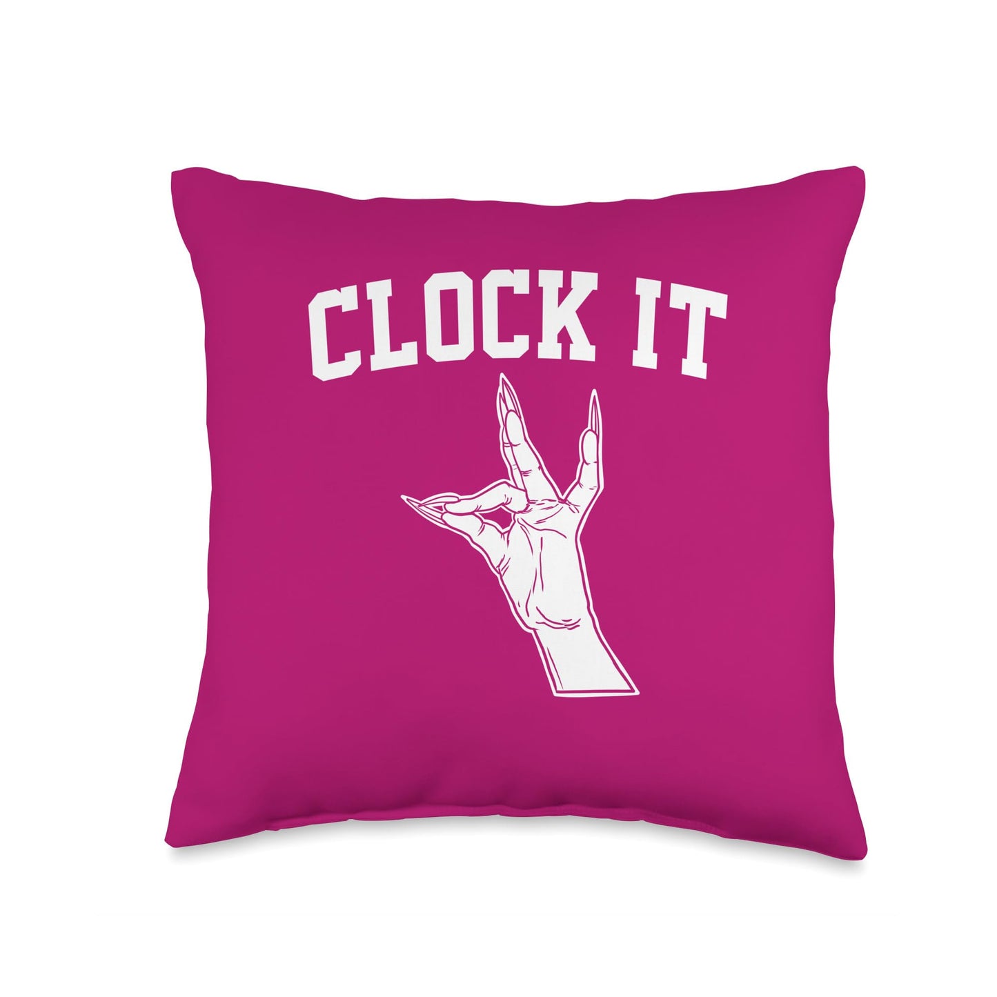 Clock It! Throw Pillow