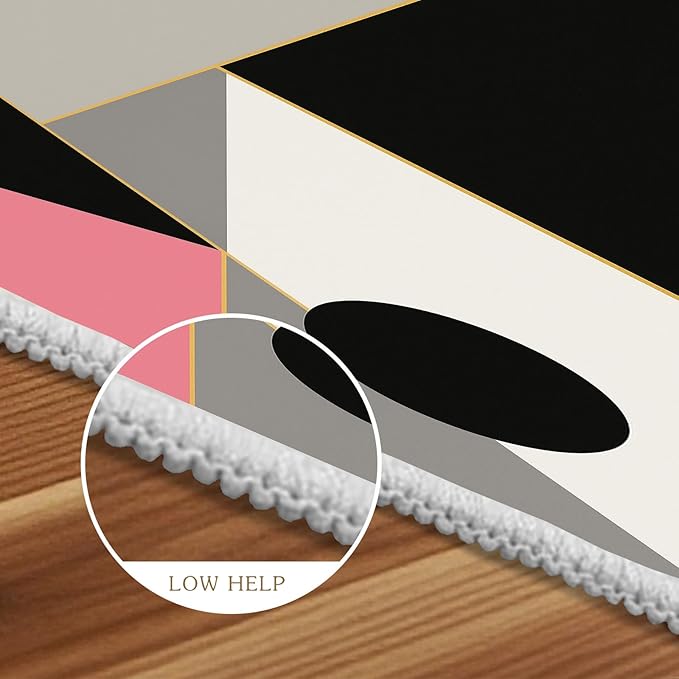 Abstract Geometry Rug - 8x10 Area Rugs, Modern Geometry Living Room Area Rugs, Minimalist Aesthetics Bedroom Rug, Washable & Non Slip Large Carpet Home Decor