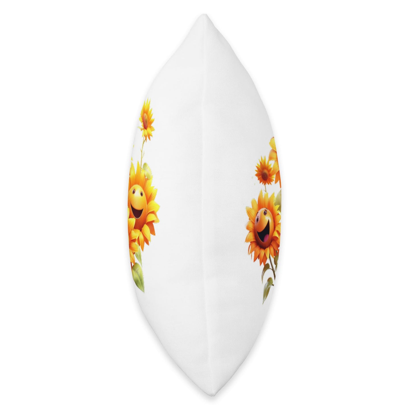 Flowerpower Bouquet of Flowers Silly Floral Gifts Happy Sunflower Bouquet Crazy Sun Flower Bloom Summer Time Throw Pillow, 18x18, Multicolor