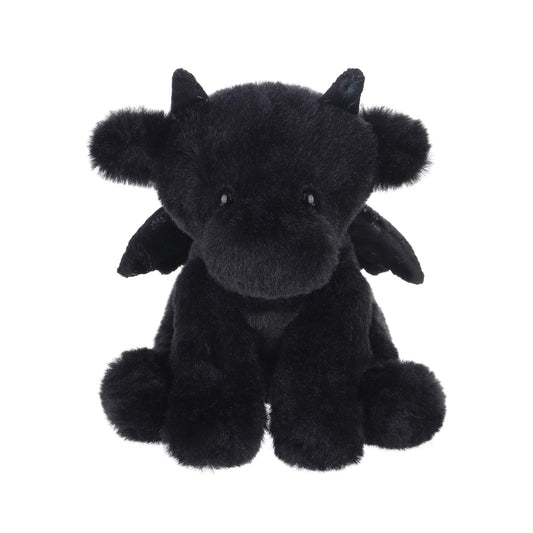 Apricot Lamb Black Dragon Plush Stuffed Animals for Kids, Soft Cute Plush Toys for Baby Girl and Boy, Fluffy Black Dragon Black