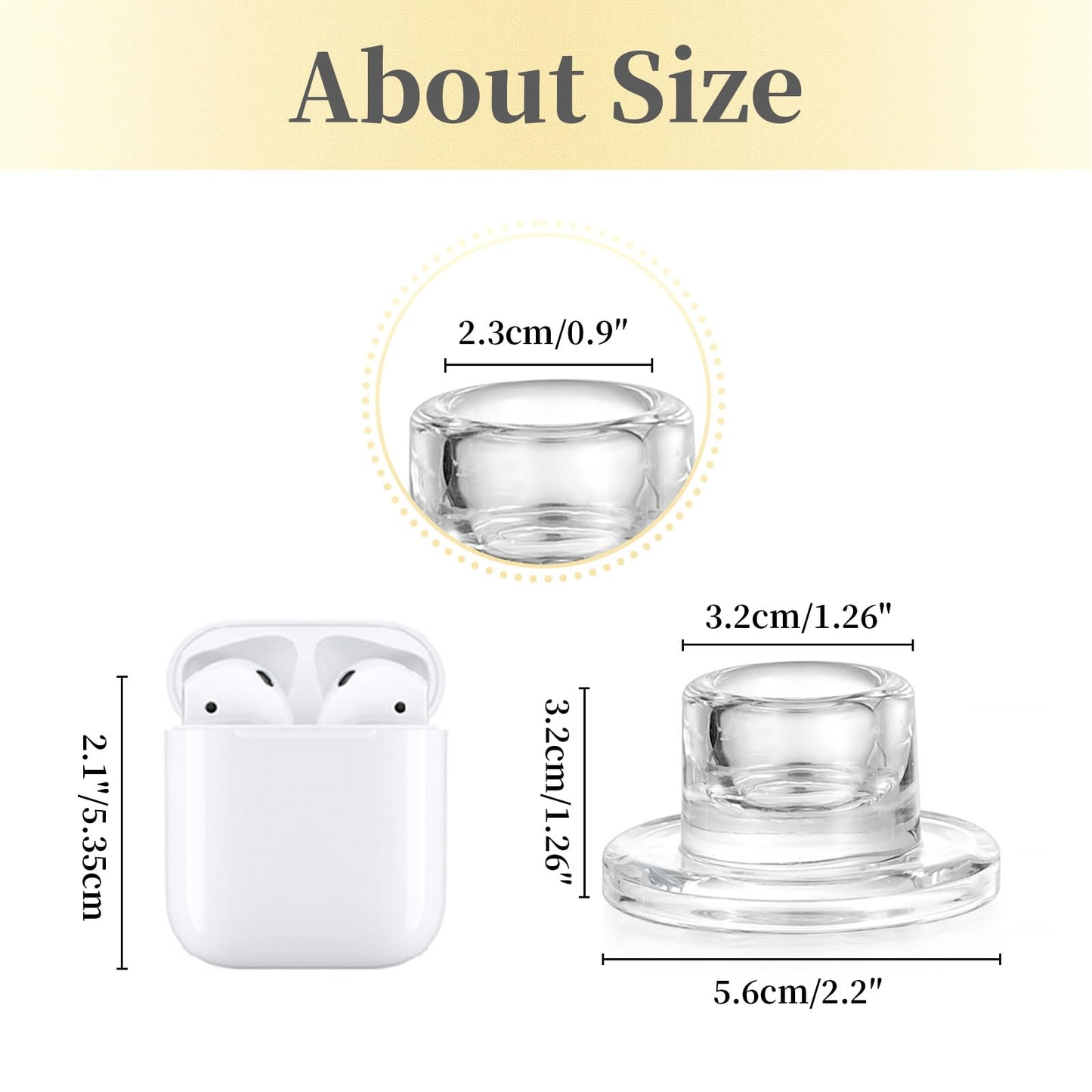 Hewory Glass Taper Candle Holders: 10 PCS Candlestick Holders Clear Short Tapered Candle Holder Set - Candle Stick Holder Decor for Table Centerpiece Wedding Party Advent Christmas Home Decorations