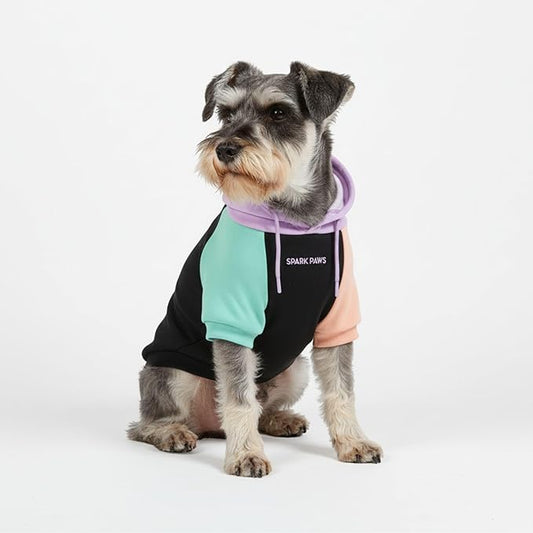 Spark Paws Dog Hoodie – Premium Dog Sweater for Small, Medium, and Large Dogs | Warm Outfits for French Bulldogs, Pitbull, Puppy, Winter Jacket Alternative - Cyber Punk - M