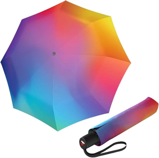 Knirps A.200 Medium Duomatic Windproof Umbrella for Adults – Automatic Open Close 38.5" Canopy, Travel Case Included