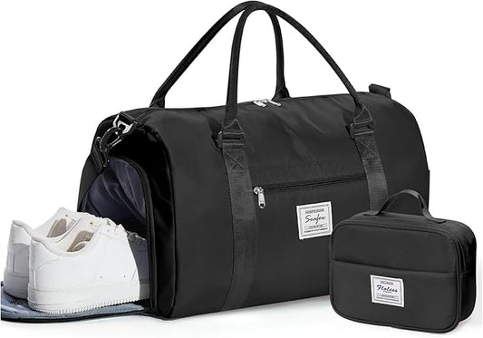 Gym Bag Womens,Travel Duffel Carry on Bag Sport Tote Bag Weekend Overnight Bag
