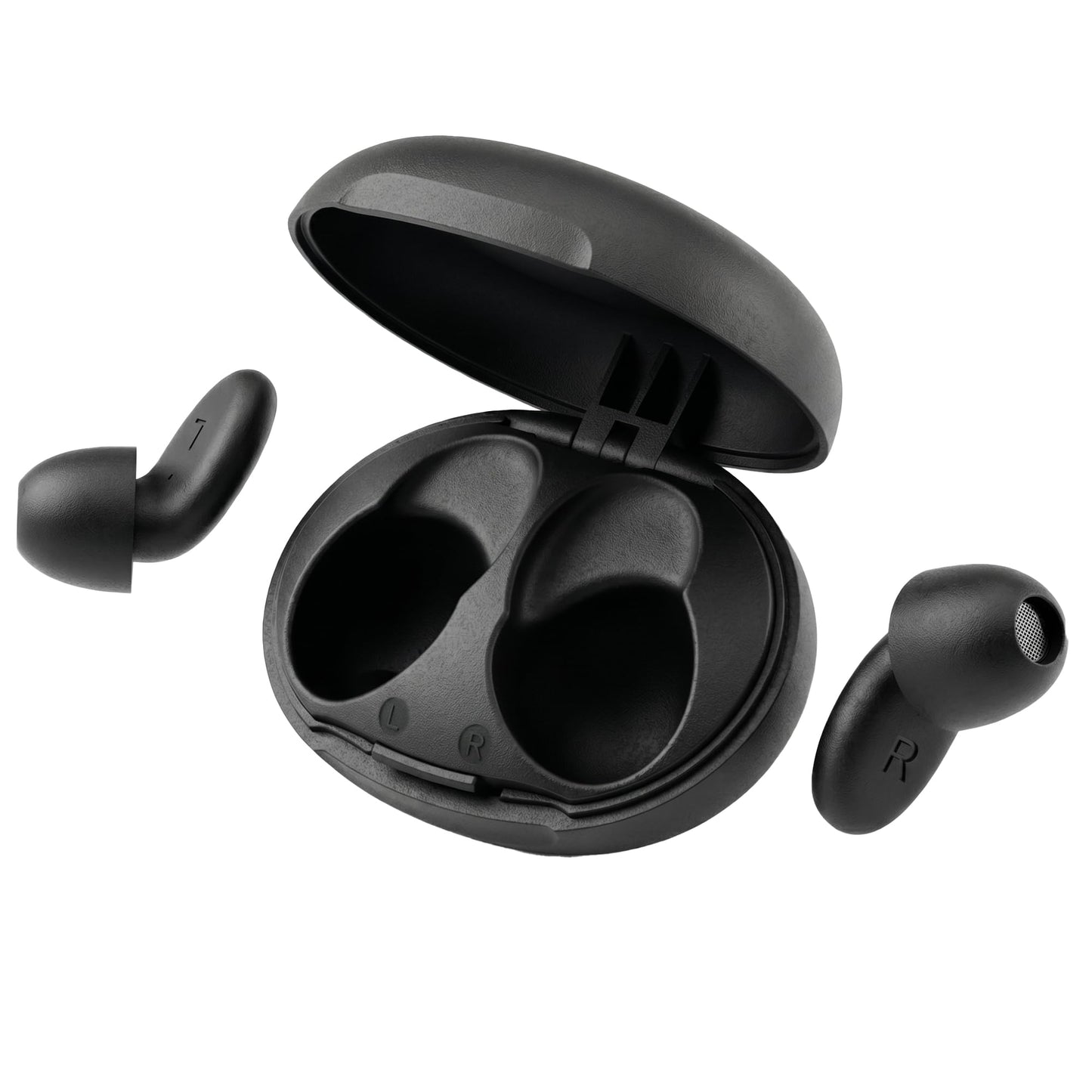 Ear Plugs for Sleeping 45dB Noise Cancelling Ear Plugs for Noise Reduction & Snoring, Concerts, Earplugs for Sleep,Sider Sleepers Airplane, Silicone Earplugs Reusable Concert Ear Plug+8Tip Obsidian