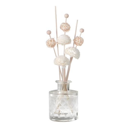 Haakong 50 Pcs Reed Diffuser Sticks Rattan Flower Reed Fragrance Diffuser Set Diffuser Sticks for Office Home Decor
