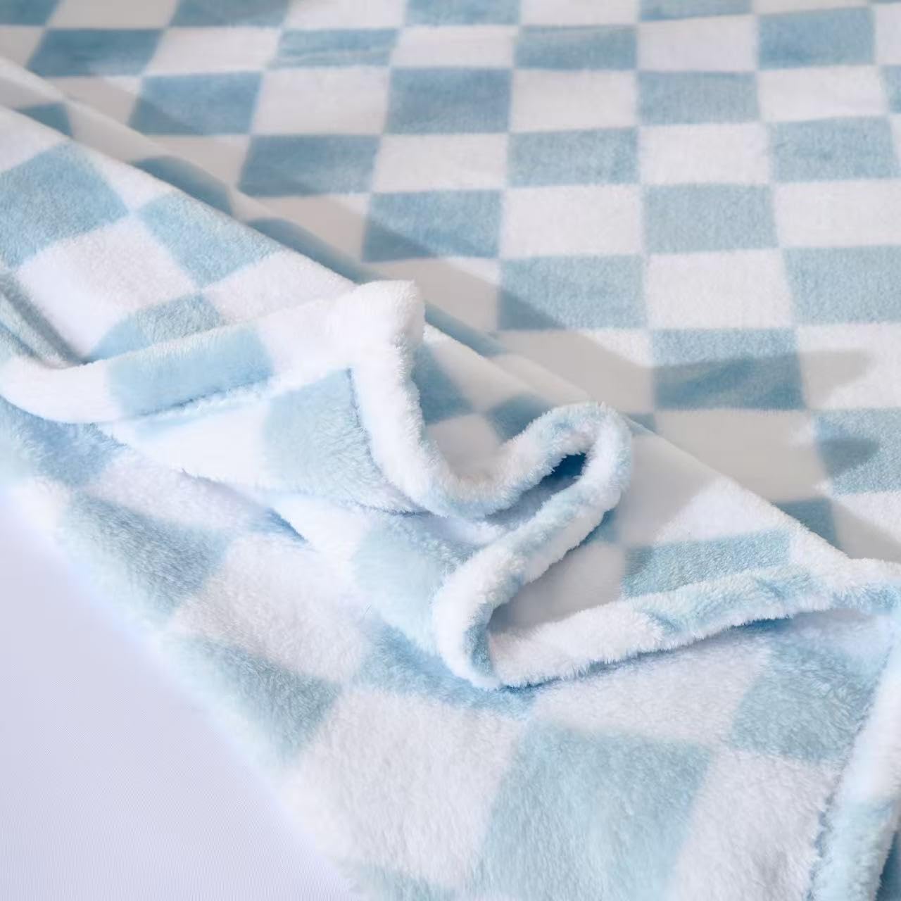 Yagle Mate 4 Pcs Baby Blankets, Fluffy Small Crib Baby Blankets for Boys, Fleece Checkered Blanket, Toddler Receiving Blankets 30×40